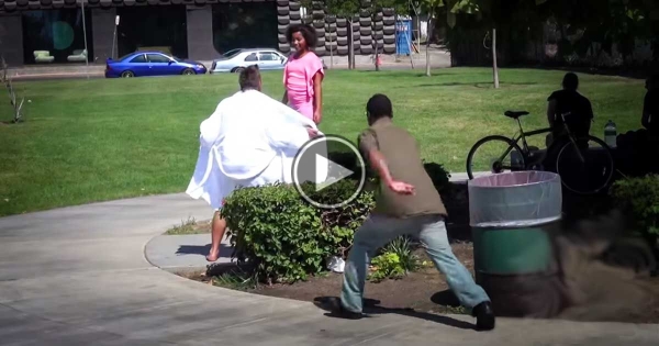 When He’s Flashing Kids At The Playground. What Dad Does Is Amazing