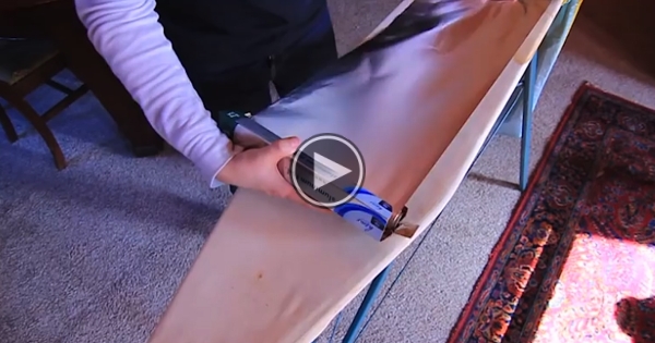 He Puts Tin Foil On An Ironing Board? The End Result Is Awesome