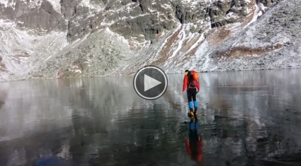 When They Walk Onto A Frozen Lake. What They Find In The Ice? Amazing.