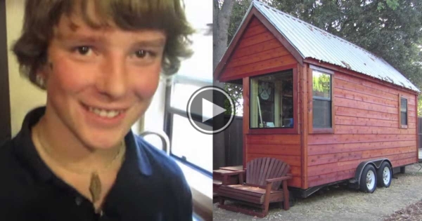 This High School Freshman Built His Own Mortgage-Free Home. What Is Inside? Incredible!
