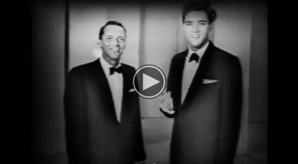 Elvis Presley And Frank Sinatra Singing Together.Forgotten Footage
