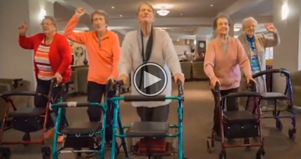 A Dance Party Broke Out At The Nursing Home Today.