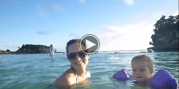 When They Were Swimming At The Beach An Unexpected Visitor Arrives.