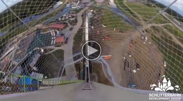 World’s Tallest Waterslide Test Ride.