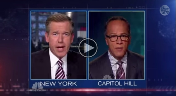 Anchormen Brian Williams And Lester Holt Rapping.