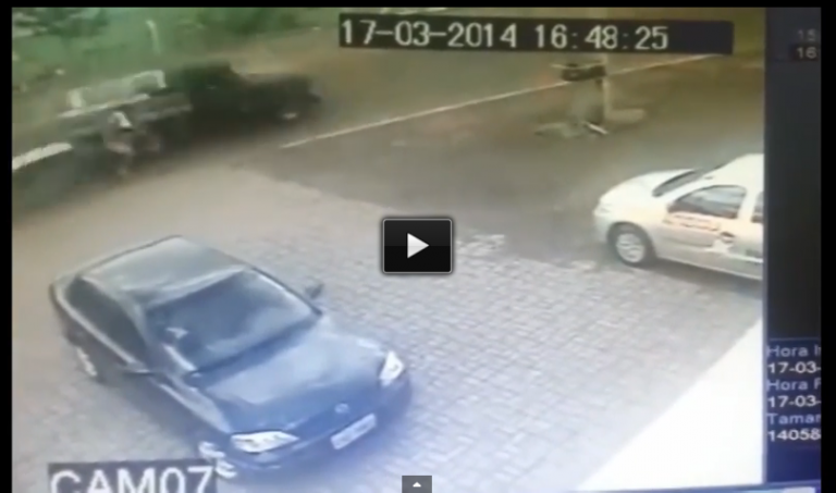 A Bicyclist Gets Hit By A Passing Car. Luckily, A Mattress Saved Him From Death.This Is Increcible