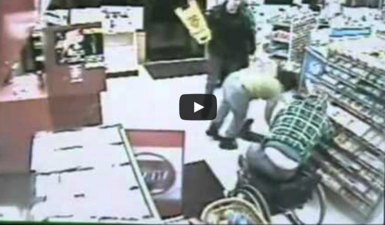A Convenient Store Was Being Robbed By A Thug. What A Man In A Wheelchair Did Next Will Blow Your Mind!