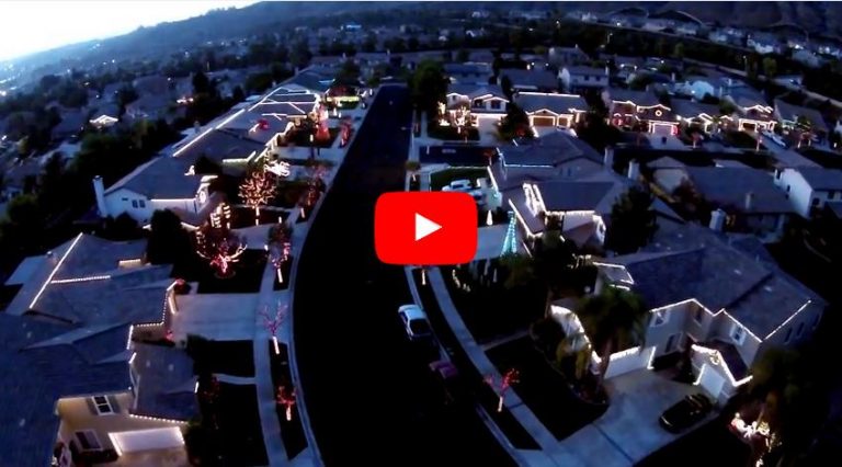 The Result Is Pretty Amazing When This Entire Street Choreographed Their Christmas Lights.
