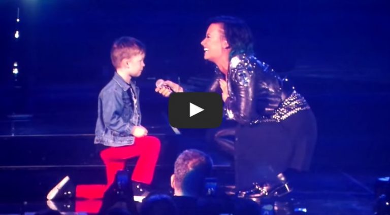 This 5-Year-Old Proposed To Singer Demi Lovato On Stage During Her Concert